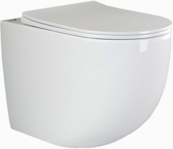 Приставной унитаз Ceramica Nova Mia CN1810 безободковый белый