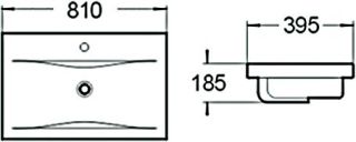 Мебельная раковина SantiLine SL-2101 (80) белый