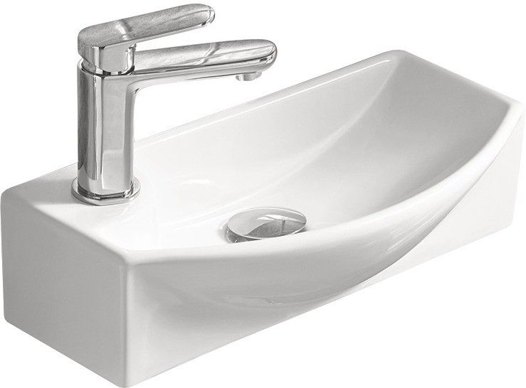 Раковина подвесная SantiLine SL-2013R 45см правая белый