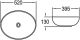 Раковина накладная SantiLine SL-1020 52см белый Раковина накладная SantiLine SL-1020 52см белый