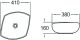 Раковина накладная SantiLine SL-1026 41см белый