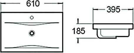 Мебельная раковина SantiLine SL-2101 (60) белый Мебельная раковина SantiLine SL-2101 (60) белый