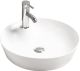 Раковина накладная SantiLine SL-1066 43см белый