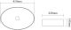 Раковина накладная SantiLine SL-1016MB 41см чёрный матовый