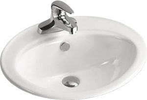 Раковина врезная SantiLine SL-2107 56см белый