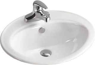 Раковина врезная SantiLine SL-2107 56см белый