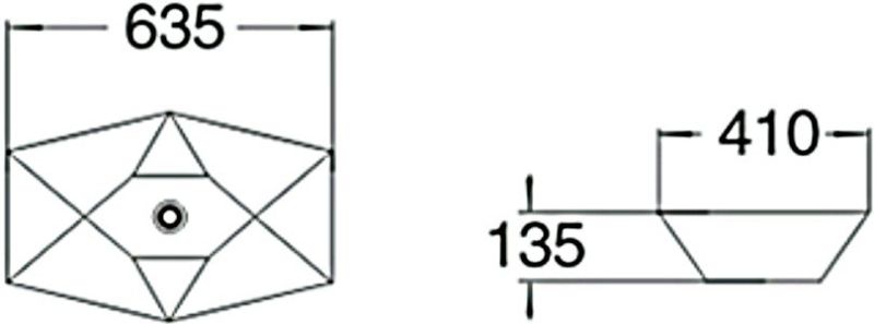 Раковина накладная SantiLine SL-1059 65см белый Раковина накладная SantiLine SL-1059 65см белый