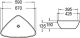 Раковина накладная SantiLine SL-1034 59см белый
