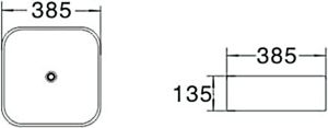 Раковина накладная SantiLine SL-1052 38см белый