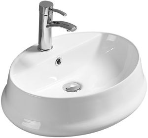 Раковина накладная SantiLine SL-1071 56см белый