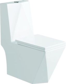 Унитаз-моноблок SantiLine SL-5013 безободковый белый Унитаз-моноблок SantiLine SL-5013 безободковый белый