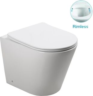 Унитаз приставной SantiLine SL-5020 безободковый белый Унитаз приставной SantiLine SL-5020 безободковый белый