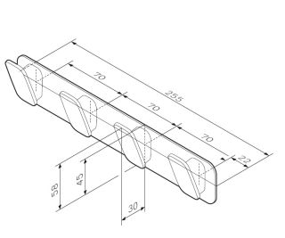 Крючок Am.pm INSPIRE 2.0 A50A35900 Крючок Am.pm INSPIRE 2.0 A50A35900