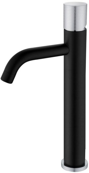 Смеситель для накладной раковины Boheme Stick Black touch чёрный/хром 122-BCR.2