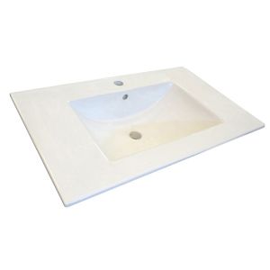 Comforty Тумба-умывальник "Франкфурт-75" дуб шоколадно-коричневый с раковиной COMFORTY 75E