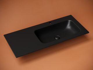 Раковина мебельная Ceramicanova Грация (Grace) CN7015MB 101 см чёрный матовый