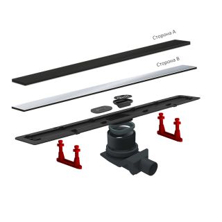 Душевой лоток Pestan Confluo Frameless Line 650 Black Glass Душевой лоток Pestan Confluo Frameless Line 650 Black Glass