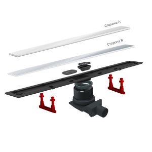 Душевой лоток Pestan Confluo Frameless Line 850 White Glass