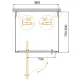 Душевой уголок Cezares Molveno MOLVENO-BA2-100/80-C-Cr-IV 100x80 см профиль хром стекло прозрачное