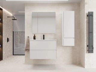 Зеркало-шкаф Style Line Лима ЛС-00002344 80 см белый матовый Зеркало-шкаф Style Line Лима ЛС-00002344 80 см белый матовый