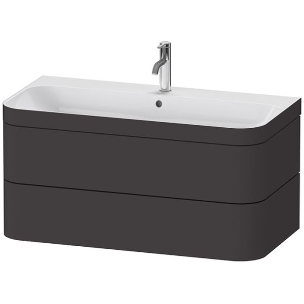 Тумба под раковину Duravit Happy D 2 Plus 97.5 HP4638O8080 подвесная черная