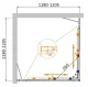 Душевой уголок Cezares Molveno MOLVENO-A-22-100+20-C-BORO-IV 120x120 см профиль брашированное золото стекло прозрачное