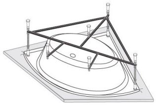 Каркас для ванн VagnerPlast Veronela corner Cavallo corner Catalina VPK140140 140см