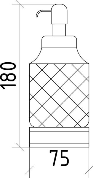 Дозатор Boheme Royal Crystal бронза 10929-BR