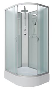 Душевая кабина Niagara NG-33194-14LBKT 110x90см серебро/матовое