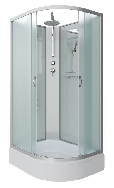 Душевая кабина Niagara NG-33194-14LBKT 110x90см серебро/матовое