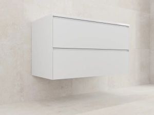 Тумба под раковину подвесная Style Line Лима ЛС-00002352 100 см белый матовый