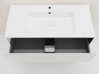 Тумба под раковину подвесная Style Line Лима ЛС-00002352 100 см белый матовый