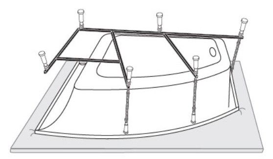 Каркас для ванны VagnerPlast Selena 160 VPK160100