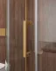 Душевой уголок Cezares Molveno MOLVENO-R-11-90+30-C-BORO-IV 120x120 см профиль брашированное золото стекло прозрачное
