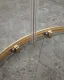 Душевой уголок Cezares Molveno MOLVENO-R-22-100+30-C-BORO-IV 130x130 см профиль брашированное золото стекло прозрачное
