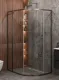 Душевой уголок Cezares Molveno MOLVENO-RH-1-120/90-C-GM-IV 120x90 см профиль оружейная сталь стекло прозрачное
