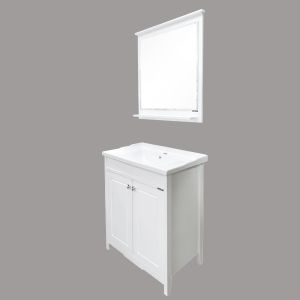 Comforty Тумба-умывальник "Тбилиси-70" белый глянец с раковиной Comforty XD-F70
