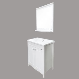 Comforty Тумба-умывальник "Тбилиси-70" белый глянец с раковиной Comforty XD-F70