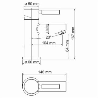 Смеситель для раковины WasserKRAFT Main 4103 T хром