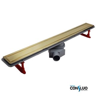Душевой лоток Pestan Confluo Premium Gold Line 550 с решеткой Душевой лоток Pestan Confluo Premium Gold Line 550 с решеткой