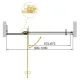 Душевая дверь Cezares Slider SLIDER-B-1-90/100-BR-BORO 90/100 см профиль брашированное золото стекло бронза
