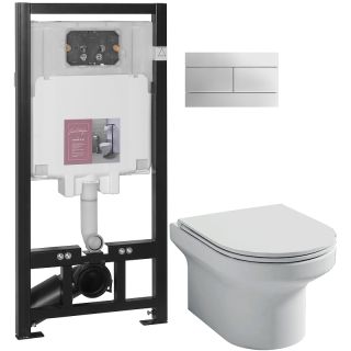 Унитаз с инсталляцией Jacob Delafon Elite E21742RU-00 с сиденьем Микролифт и клавишей смыва Унитаз с инсталляцией Jacob Delafon Elite E21742RU-00 с сиденьем Микролифт и клавишей смыва
