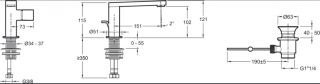 Смеситель для раковины Jacob Delafon Composed E73050-TT