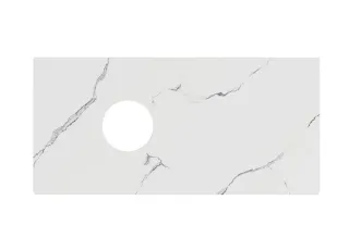 Столешница Kerama Marazzi Plaza Classic Монте Тиберио CO5.SG50008220R\100 100 см белый натуральный Столешница Kerama Marazzi Plaza Classic Монте Тиберио CO5.SG50008220R\100 100 см белый натуральный