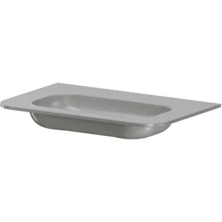 Раковина моноблок Armadi Art Voi Stonefinish Luna 786-080-SF-L без отв. серый камень матовый
