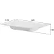 Раковина моноблок Armadi Art Voi Stonefinish Luna 786-080-SF-L без отв. серый камень матовый
