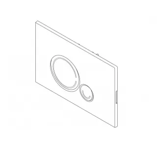 Кнопка смыва BelBagno Sfera CZR/BB-SR-GM оружейная сталь