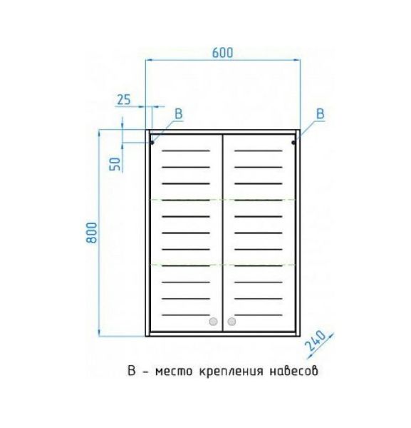 Подвесной шкаф Style Line Кантри ЛС-00000465