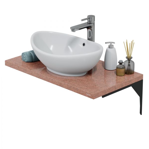 Столешница Санта 900155 80 см терракот