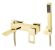 Смеситель для ванны Boheme Q золото 143-GG